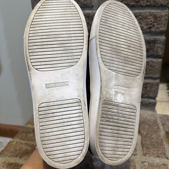 Tory Burch Flower Rosette Slip On Sneaker - Dark Red Brown - Size 8M - Picture 12 of 16